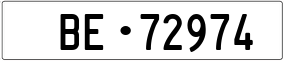Trailer License Plate
